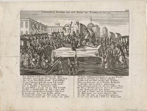 La ejecución de Luis XVI el 21 de enero de 1793 de Unbekannt