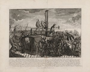 La ejecución de Luis XVI en la Plaza de la Revolución el 21 de enero de 1793, c. 1793