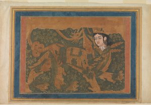 La fabulosa criatura Buraq, ca. 1660-80 de Unbekannt
