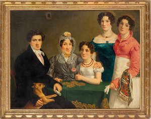 La familia del compositor Vincenzo Bellini, primer cuarto del siglo XIX de Unbekannt