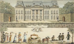 Los primeros pasos del Rey de Roma en el Chateau de Meudon, siglo XIX de Unbekannt