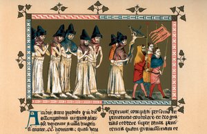 Los flagelantes en Doornik en 1349, 1903 de Unbekannt