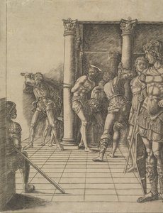 La Flagelación, con el Pavimento, ca. 1475-80 de Unbekannt