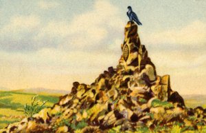 El Fliegerdenkmal, monumento en la Wasserkuppe, Hesse, Alemania, 1932 de Unbekannt