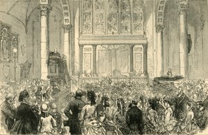El sermón de la flor en la iglesia de St. Catherine Cree, c1872