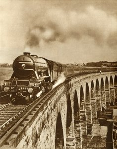 El Flying Scotsman...viaje sin paradas entre Kings Cross y Newcastle, 11 de julio de 1927, 1935 de Unbekannt