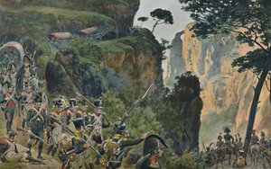 El ejército francés en las montañas de Portugal, 1896 de Unbekannt