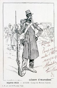 La Legión Extranjera Francesa, Maison Carrée, Argelia, 1833, siglo XX de Unbekannt
