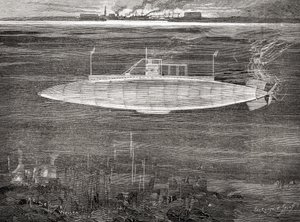 El submarino de la Armada Francesa Gustave Zédé, lanzado en 1900 de Unbekannt