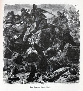 Los franceses toman Milán, 1882 de Unbekannt
