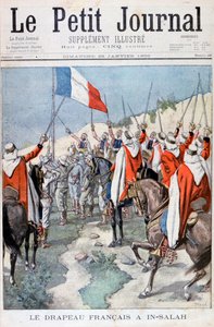 La bandera francesa en In Salah, Argelia, 1900 de Unbekannt