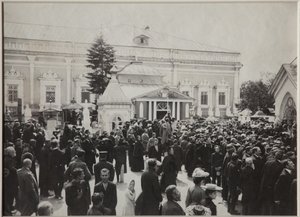 El funeral de Anton Chéjov en el Cementerio Novodévichi, 22 de julio de 1904, 1904 de Unbekannt