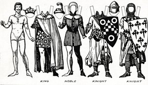 La Galería del Traje Británico: Vestido usado en el reinado del primer Eduardo, c1934