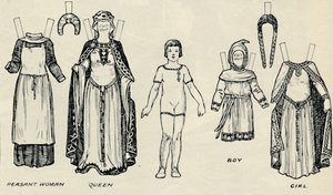 La Galería del Traje Británico: La ropa que usaba la gente en tiempos normandos, c. 1934
