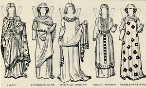 La galería del traje británico: Lo que hombres y mujeres vestían en la época de Enrique III de Unbekannt