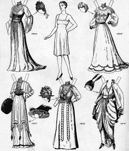 La galería de trajes históricos: vestidos usados durante el siglo XX, c1934