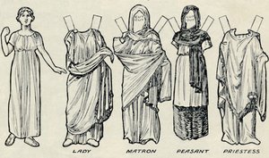 La Galería del Traje Histórico: Lo que solían usar los britanos y romanos, c. 1934 de Unbekannt
