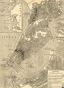 La Campaña de Gallipoli, Primera Guerra Mundial, 1915, c1920 de Unbekannt