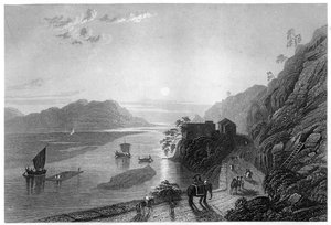 El Ganges entrando en las llanuras cerca de Hurdwar, India, c1860 de Unbekannt