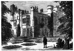 El Jardín, Castillo de Hawarden, Flintshire, Gales, siglo XIX de Unbekannt
