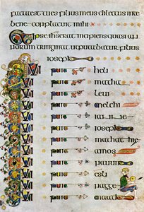 La Genealogía de Cristo, 800 d.C. de Unbekannt
