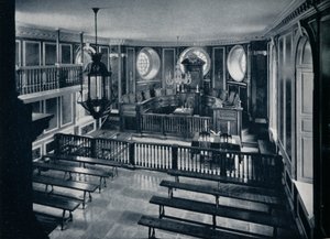 El Tribunal General en el Capitolio de Williamsburg, c. 1938