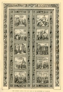 Las puertas de Ghiberti - La puerta este del Baptisterio en Florencia, 1882