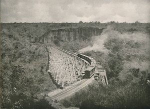 El desfiladero de Gokteik y el puente ferroviario, 1900 de Unbekannt