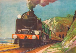 La Flecha Dorada, S.R., saliendo del Acantilado de Shakespeare, Dover, 1940 de Unbekannt