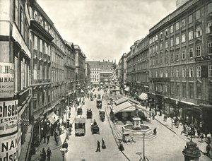 El Graben, Viena, Austria, 1895 de Unbekannt