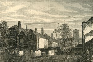 La Escuela de Gramática de St. Olaves, 1810, c1878 de Unbekannt