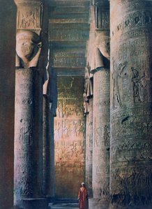 El Gran Salón, Templo de Hathor, Dendera, Egipto, siglo XX