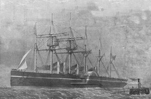 El Gran Oriente, 1860: El Buque saliendo de Southampton en su Primer Viaje, 17 de junio de 1901 de Unbekannt