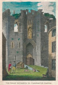 La Gran Entrada al Castillo de Caernarvon, 1808 de Unbekannt