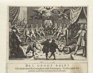 El Gran Ballet de la Guerra Europea, c. 1643 de Unbekannt
