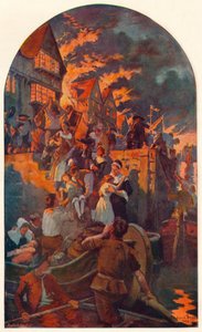 El Gran Incendio de Londres, 1666 1905 de Unbekannt