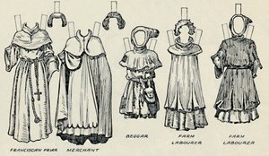 La Gran Galería del Traje Británico: Vestidos variados usados en tiempos normandos, c1934 de Unbekannt