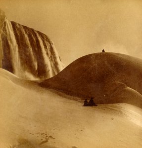 La gran montaña de hielo, Niagara, EE.UU., c. 1900