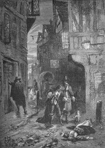 La Gran Plaga: escenas en las calles de Londres, 1665-1666 de Unbekannt