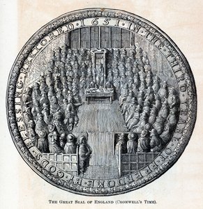 El Gran Sello de Inglaterra en la época de Cromwell, 1882 de Unbekannt