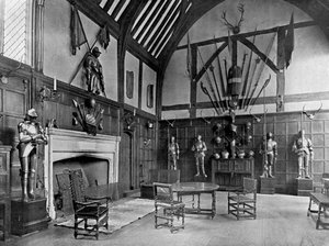 El salón en Ockwells Manor, Berkshire, 1905