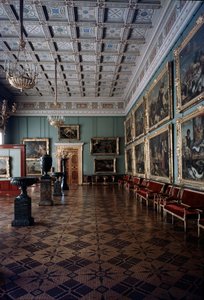 La sala de pinturas flamencas en el Hermitage, siglo XX de Unbekannt