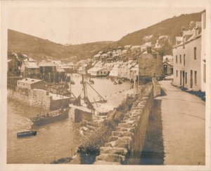 La entrada del puerto - Polperro, 1927 de Unbekannt