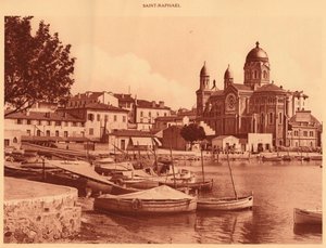 El Puerto y la Iglesia, Saint Raphael, 1930 de Unbekannt