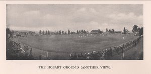 El campo de cricket de Hobart, Tasmania, Australia, 1912