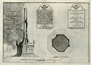 El Monumento Holwell, c1820, 1925