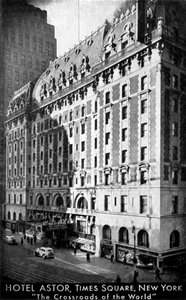 El Hotel Astor, Times Square, Nueva York, c1930s de Unbekannt