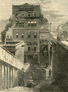 Las casas en Waterloo Bridge Road, c. 1878 de Unbekannt