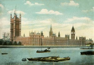 Las Casas del Parlamento, Londres, 1906