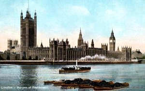 Las Casas del Parlamento, Westminster, Londres, principios del siglo XX de Unbekannt